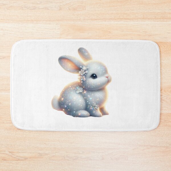 Item preview,  Easter cute  bunny with crystal flower designed and sold by Expressions-Sel.