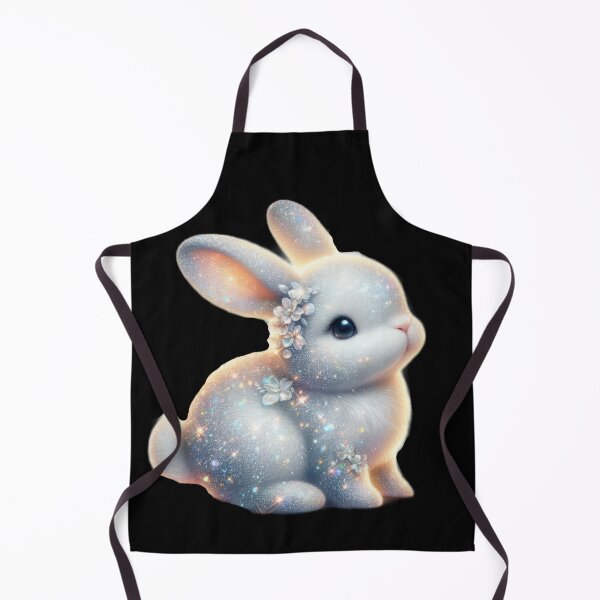 Item preview, Easter cute bunny with crystal flower designed and sold by Expressions-Sel.
