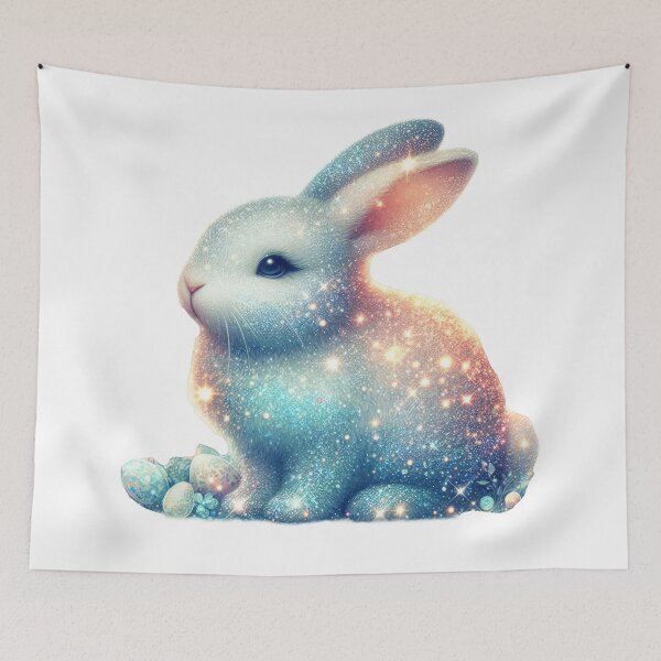 Item preview, shining Easter cute bunny  designed and sold by Expressions-Sel.