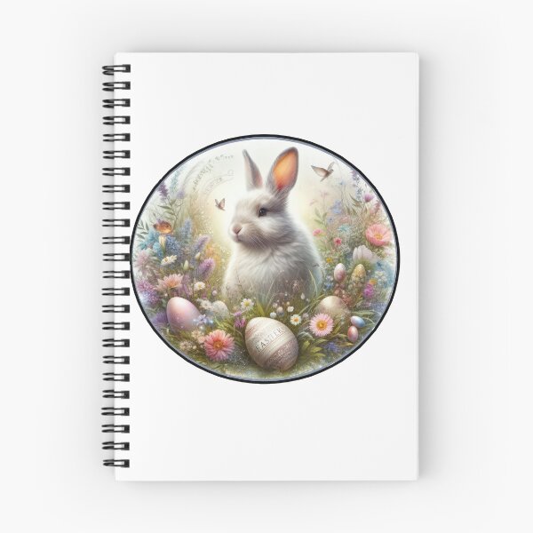 Item preview, easter bunny with easter eggs and flowers designed and sold by Expressions-Sel.