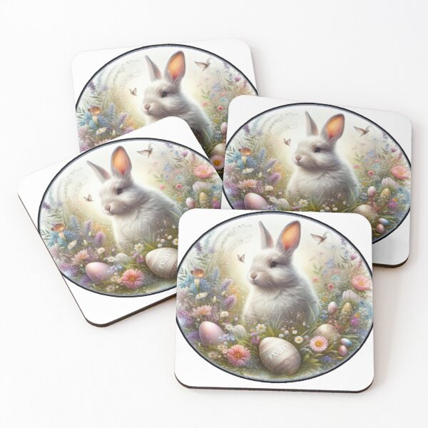 Item preview, easter bunny with easter eggs and flowers designed and sold by Expressions-Sel.