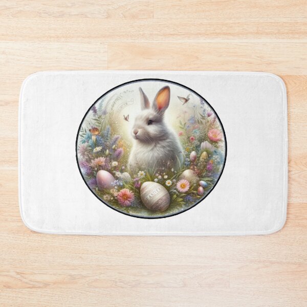 Item preview, easter bunny with easter eggs and flowers designed and sold by Expressions-Sel.