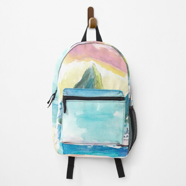 Item preview, View of Gros Piton and Petit Piton from Sea at Sunset designed and sold by artshop77.