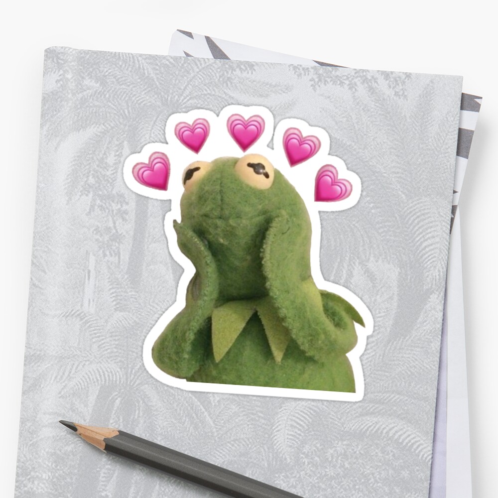  Kermit Meme Sticker  by queentones Redbubble