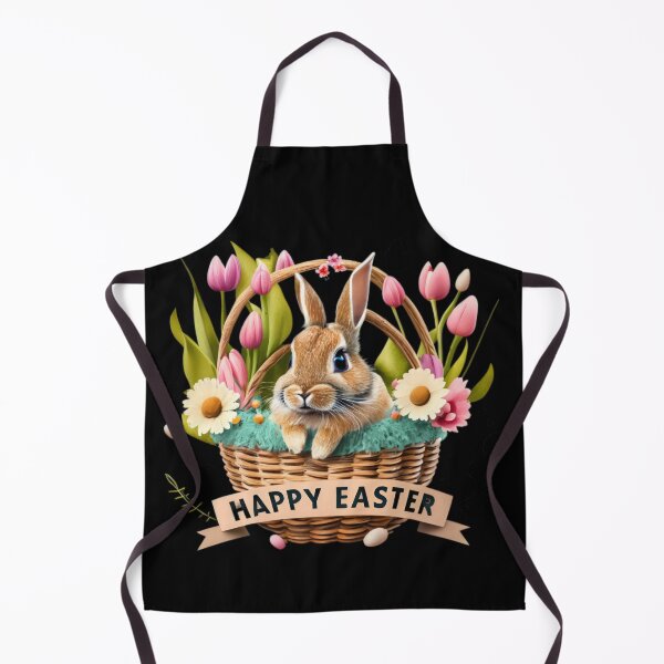Item preview, easter bunny in easter basket and flowers designed and sold by Expressions-Sel.