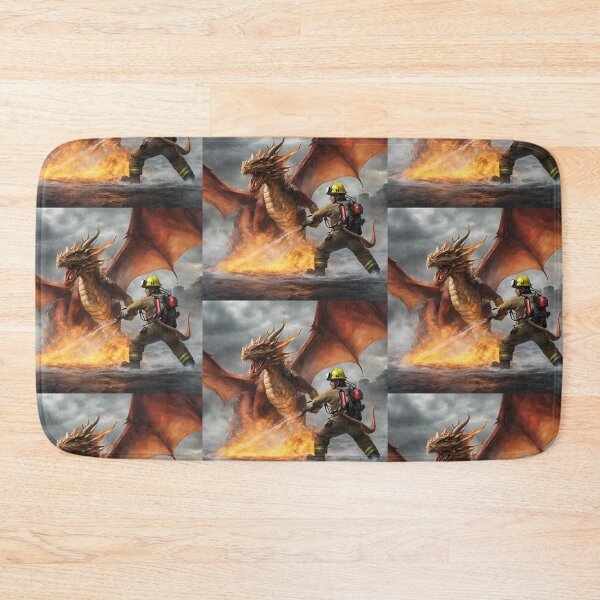 Item preview, Firefighter fight against a dragon designed and sold by Norbert0.