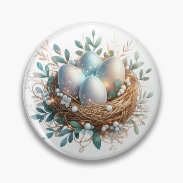 Item preview, nest with easter eggs designed and sold by Expressions-Sel.