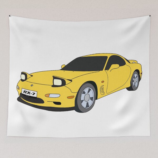 Item preview, RX7 FD3s yellow designed and sold by d0ct0rsnuggles7.