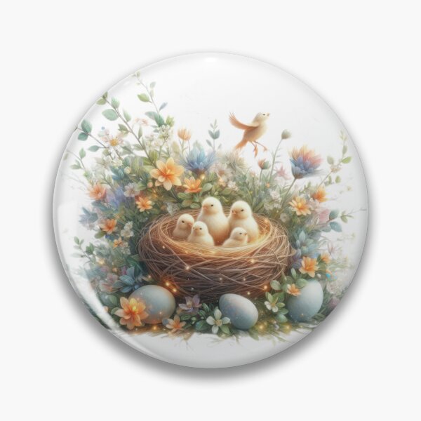 Item preview, nest with baby chicks easter designed and sold by Expressions-Sel.