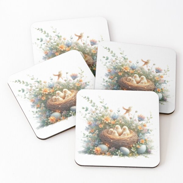 Item preview, nest with baby chicks easter designed and sold by Expressions-Sel.