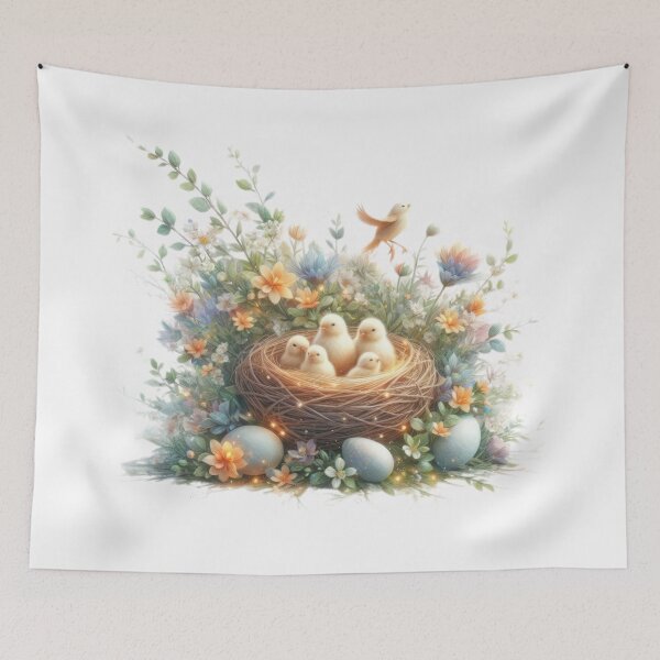 Item preview, nest with baby chicks easter designed and sold by Expressions-Sel.