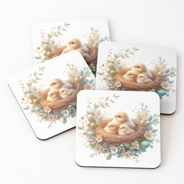 Item preview, Easter nest with cute chicks designed and sold by Expressions-Sel.