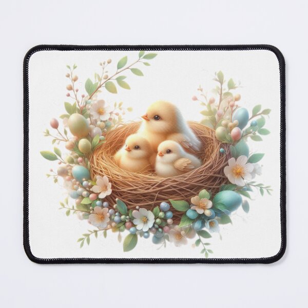 Item preview, Easter nest with cute chicks designed and sold by Expressions-Sel.