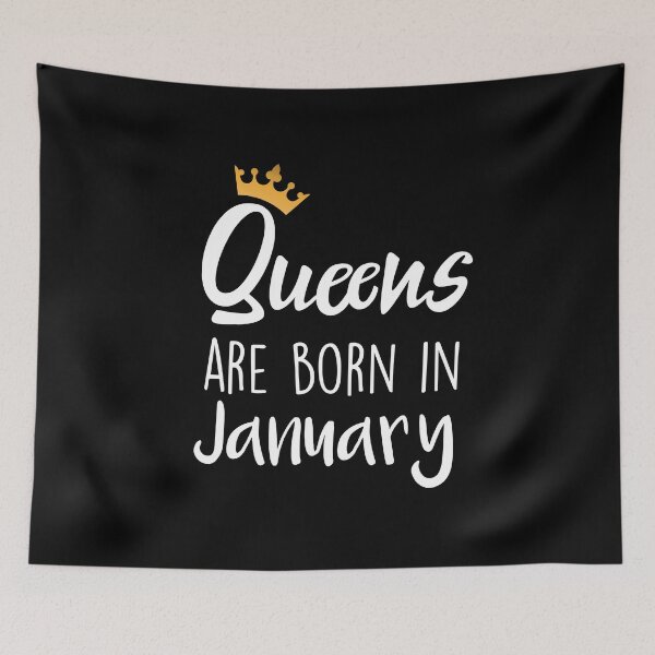 Item preview, Queens are born in January cool birthday for mothers sisters girls womens designed and sold by BHMARTS.