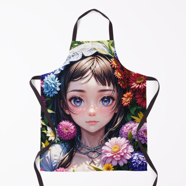 Item preview, The girl is surrounded by many flowers designed and sold by Sopilka.