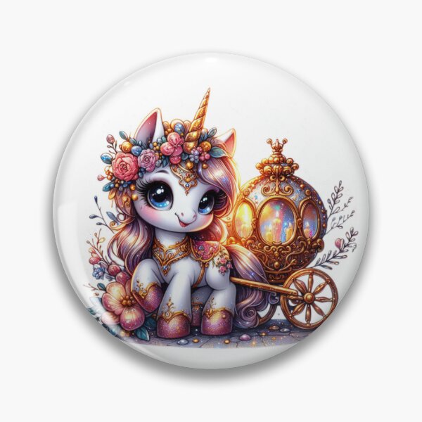Item preview, cute unicorn with carriage and easter egg designed and sold by Expressions-Sel.