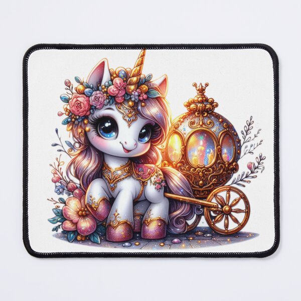 Item preview, cute unicorn with carriage and easter egg designed and sold by Expressions-Sel.