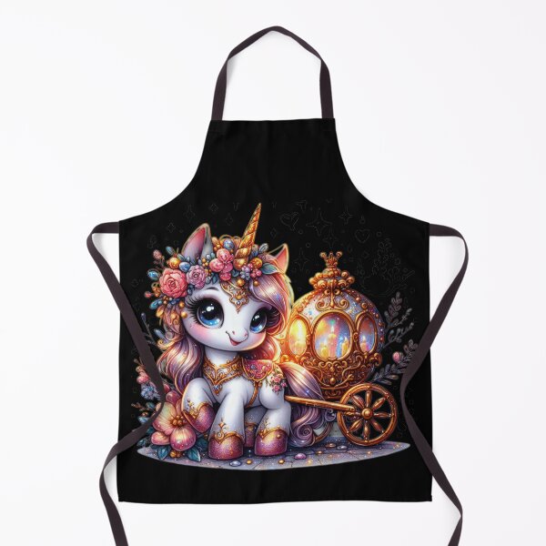 Item preview, cute unicorn with carriage and easter egg designed and sold by Expressions-Sel.