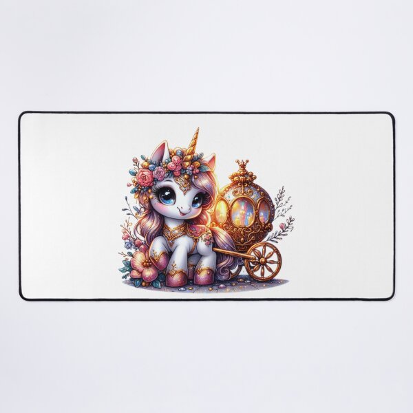 Item preview, cute unicorn with carriage and easter egg designed and sold by Expressions-Sel.