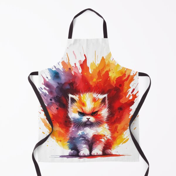 Item preview, Feline Fury: A Watercolor Explosion designed and sold by LuminShadowArt.