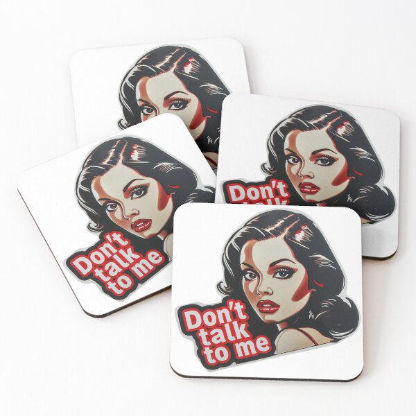 Item preview, Don't Talk to Me - Woman designed and sold by RevivalPopShop.