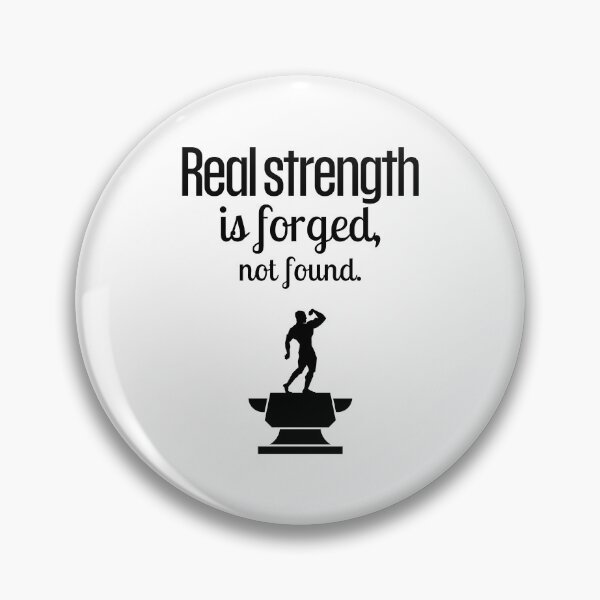 Item preview, Real strength is forged, not found. - Big Anvil black  designed and sold by Weknes.