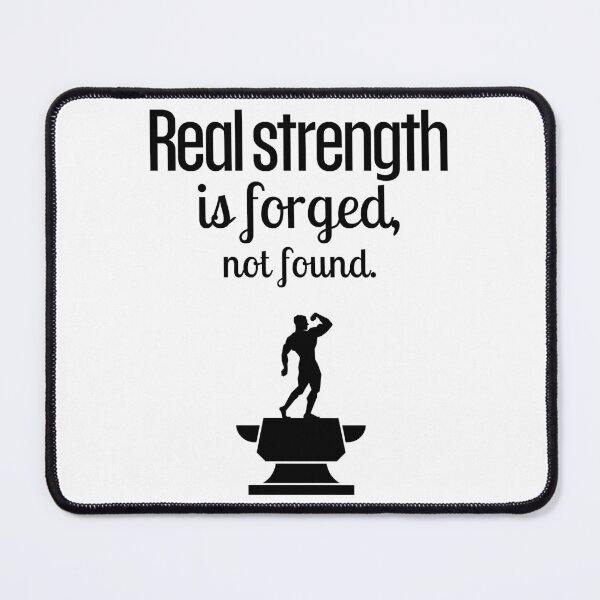 Item preview, Real strength is forged, not found. - Big Anvil black  designed and sold by Weknes.