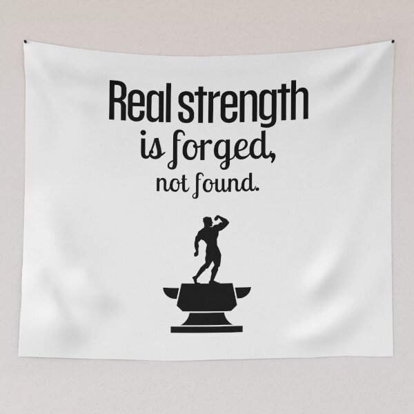 Item preview, Real strength is forged, not found. - Big Anvil black  designed and sold by Weknes.