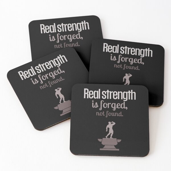 Item preview, Real strength is forged, not found. - Big Anvil brown designed and sold by Weknes.