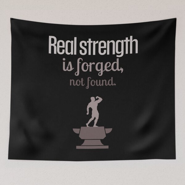 Item preview, Real strength is forged, not found. - Big Anvil brown designed and sold by Weknes.