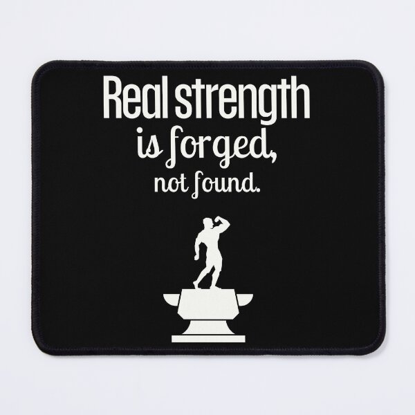Item preview, Real strength is forged, not found. - Big Anvil white designed and sold by Weknes.