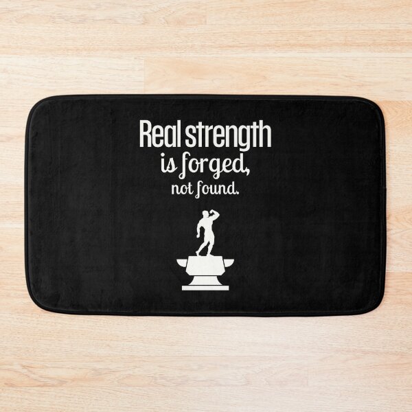 Item preview, Real strength is forged, not found. - Big Anvil white designed and sold by Weknes.