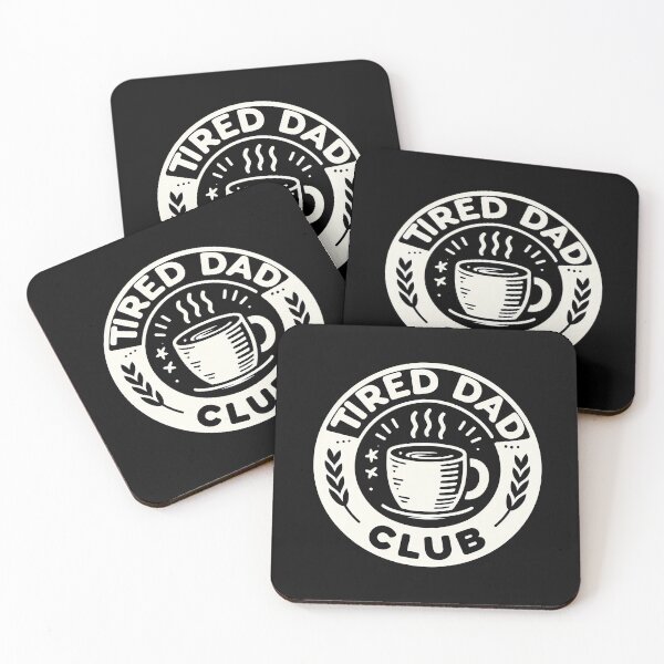 Item preview, Tired Dad Club Logo 1 White designed and sold by Lichtbildfang.