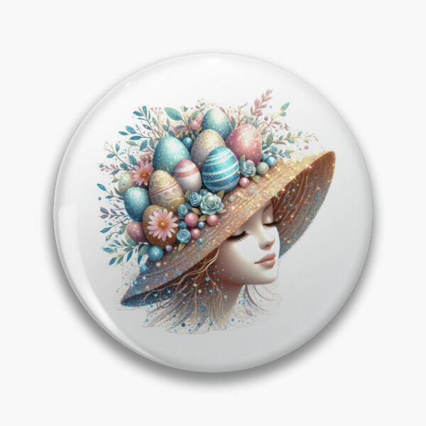 Item preview, hat with easter eggs designed and sold by Expressions-Sel.