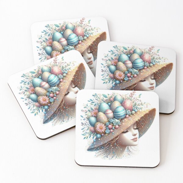 Item preview, hat with easter eggs designed and sold by Expressions-Sel.