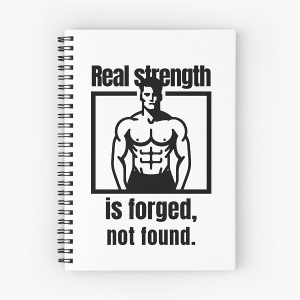 Item preview, Real strength is forged, not found. - muscular silhouette black designed and sold by Weknes.