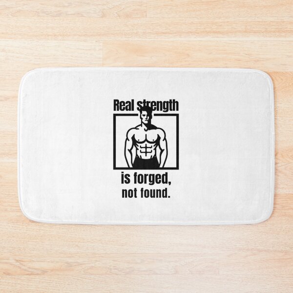 Item preview, Real strength is forged, not found. - muscular silhouette black designed and sold by Weknes.