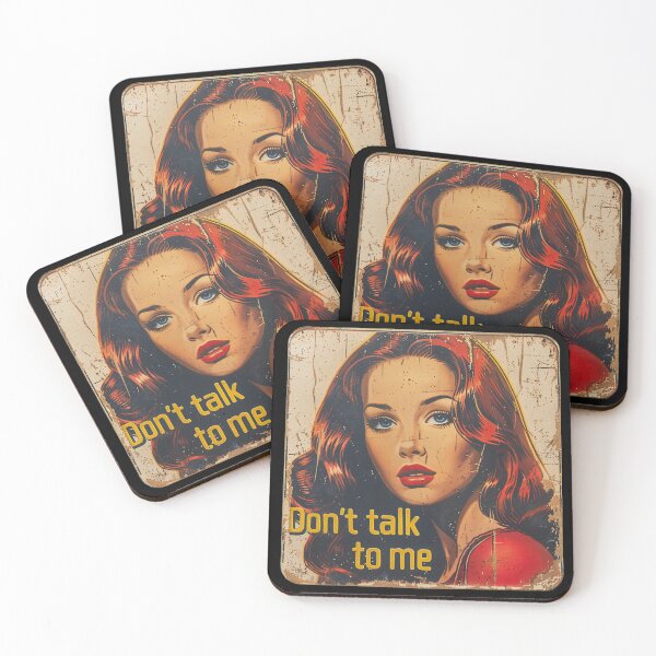 Item preview, Vintage Statement: 'Don't Talk to Me' designed and sold by RevivalPopShop.