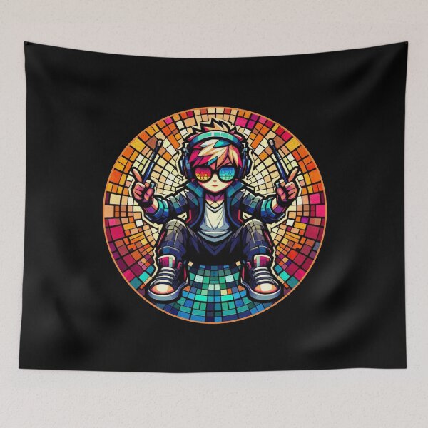 Item preview, Festival Music Percussion DJ Music Engineer designed and sold by Tw1nsAIArt.