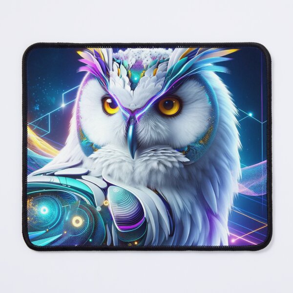 Item preview, Visionary Vigilance: The Techno-Sage Owl designed and sold by Ruru Digital .