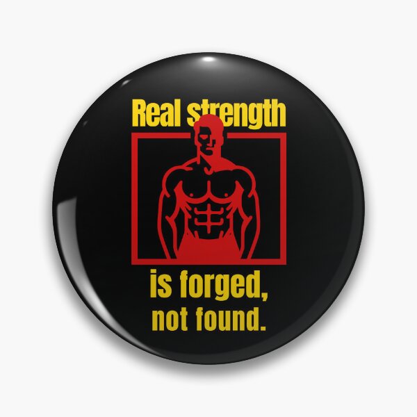 Item preview, Real strength is forged, not found. - muscular silhouette mix designed and sold by Weknes.