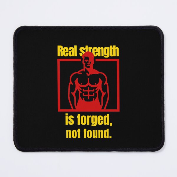 Item preview, Real strength is forged, not found. - muscular silhouette mix designed and sold by Weknes.