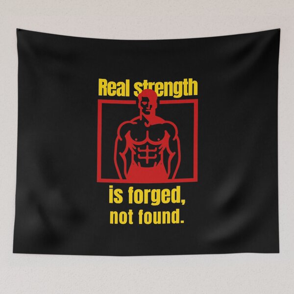 Item preview, Real strength is forged, not found. - muscular silhouette mix designed and sold by Weknes.