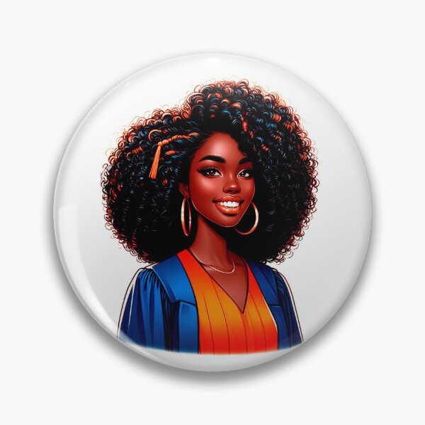 Item preview, Graduation College Afro Girl, Graduating Girl, Highschool Graduate, College Senior, Black Girl Graduating. designed and sold by gabrielakrall.