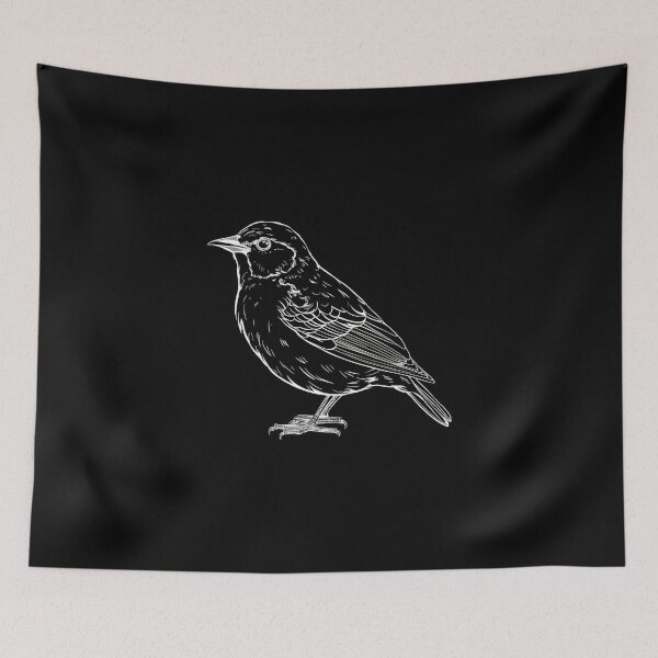 Item preview, Bird, black and white designed and sold by hhh-art.