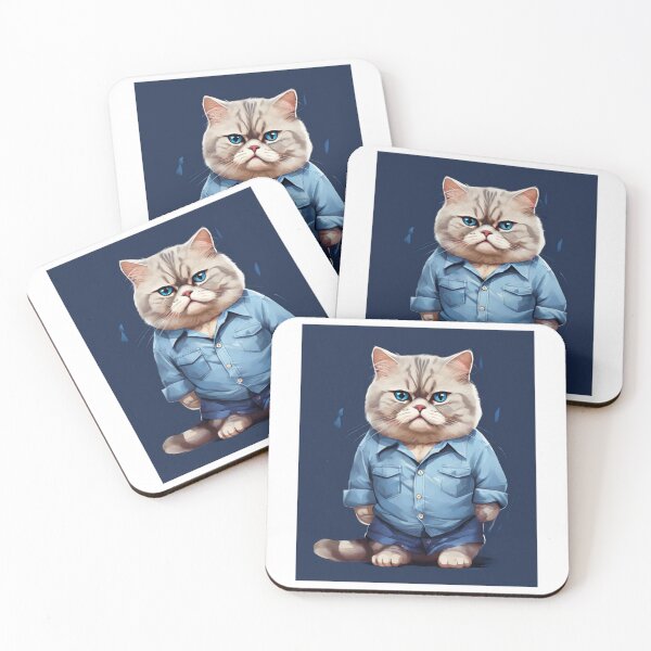 Item preview, First World Feline Problems: A Fashionably Sad Cat designed and sold by Colorful-Garden.
