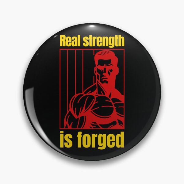 Item preview, Real strength is forged - muscular silhouette mix designed and sold by Weknes.