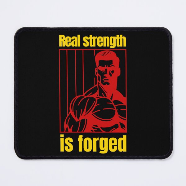 Item preview, Real strength is forged - muscular silhouette mix designed and sold by Weknes.