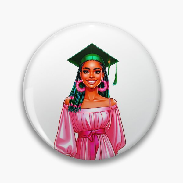 Item preview, Graduation College Afro Girl, Graduating Girl, Highschool Graduate, College Senior, Black Girl Graduating. designed and sold by gabrielakrall.