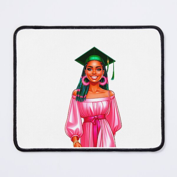 Item preview, Graduation College Afro Girl, Graduating Girl, Highschool Graduate, College Senior, Black Girl Graduating. designed and sold by gabrielakrall.